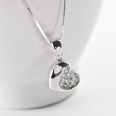 S925纯银心形锆石吊坠 约瑟兄弟珠宝的批发魅力
